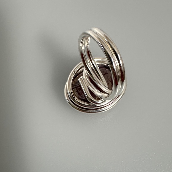 Stunning Silver Murano Ring - Picture 3 of 6